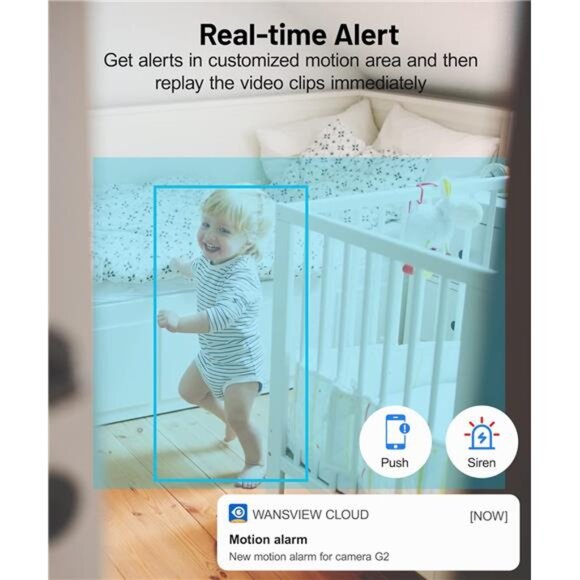 Indoor Security Camera 2K, Pet Camera, 360 Degree WiFi Home Security Camera - Picture 3 of 7